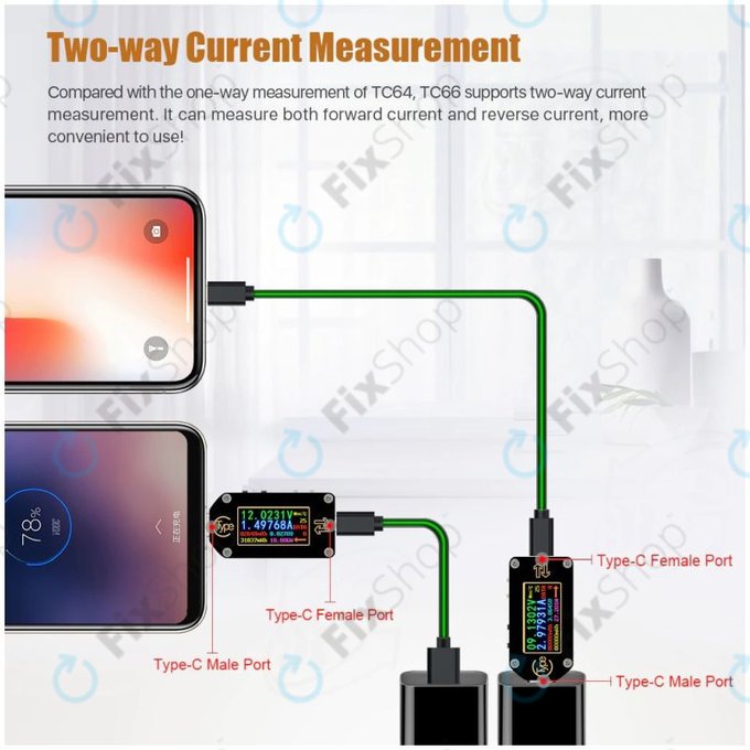 Joy-it JT-TC66C - večnamenski multimeter (USB-C)