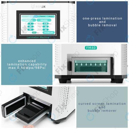 Refox FM40 - Stroj za laminiranje LCD zaslonov 3v1