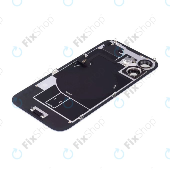 Apple iPhone 16 Plus - Steklo zadnjega ohišja + Leča kamere + Kovinska plošča + Magsafe magnet (Ultramarine)