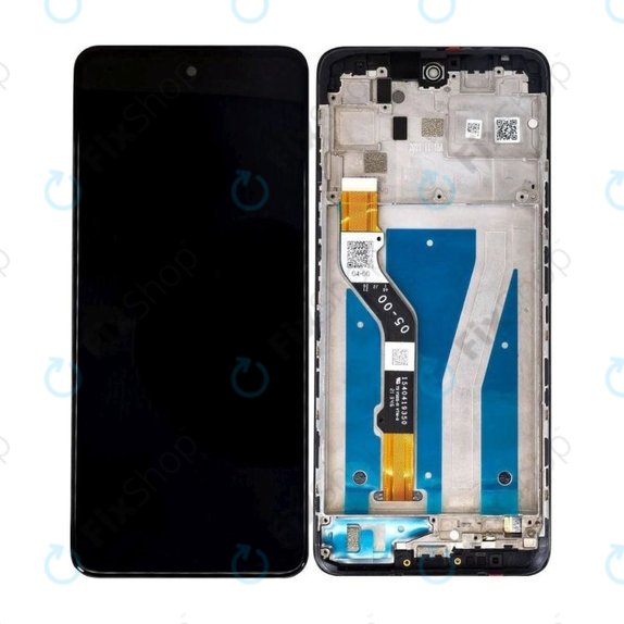 Motorola Moto G60 XT2135 - LCD zaslon + steklo na dotik + okvir (Charcoal Gray) TFT