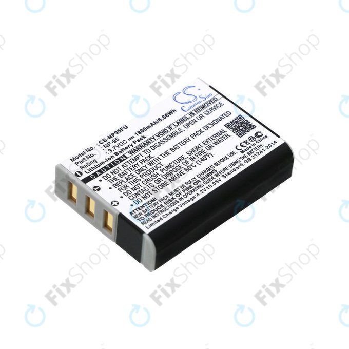 Baterija za Fujifilm FinePix F30, Ricoh GXR, 1800mAh, Li-Ion, 3.7V, DB-90, HQ