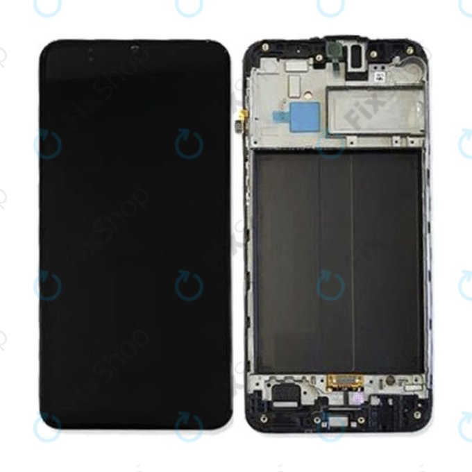 Samsung Galaxy M30 M305F - LCD zaslon + steklo na dotik + okvir (Black) - GH82-19347A, GH82-20624A Genuine Service Pack