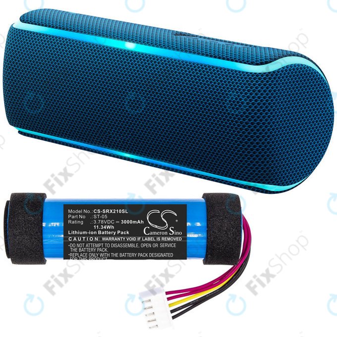 Baterija za Sony SRS-XB21, 3000mAh, Li-Ion, 3.78V, ST-05, HQ