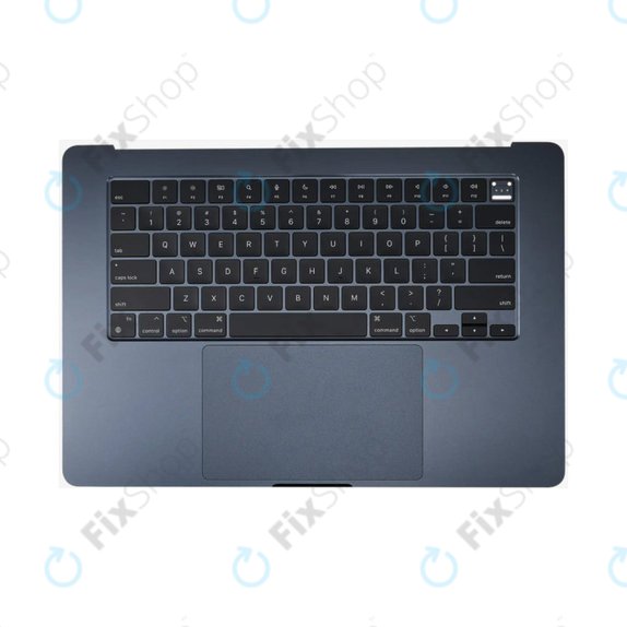 Zgornji okvir tipkovnice za MacBook Air 15", A3114 (2024), US tipkovnico in baterijo, Midnight, 661-40269, Genuine Apple