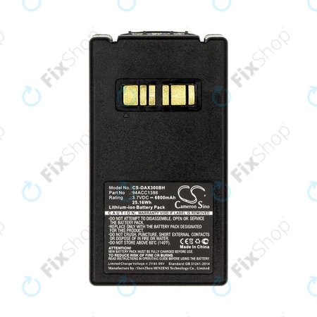 Baterija za Datalogic Falcon X4, X3, 6800mAh, Li-Ion, 3.7V, 94ACC1386, HQ