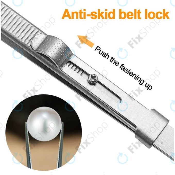 Profesionalna pinceta iz nerjavečega jekla - ravna konica (163mm)