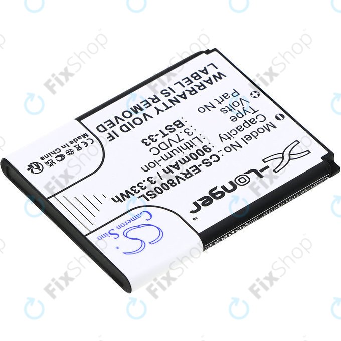 Baterija za Sony Ericsson W595, K790i, K800i, W850i, W900i, W950i, 900mAh, Li-ion, 3.7V, BST-33, HQ