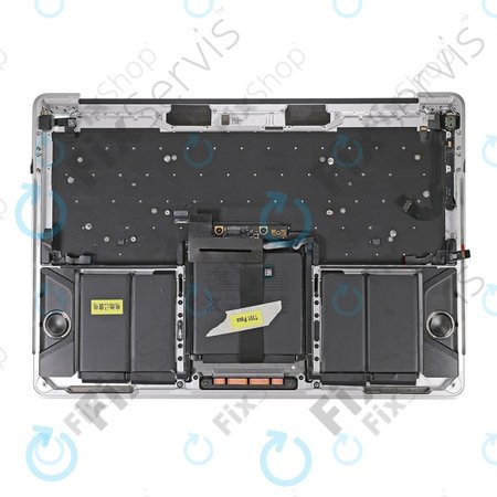 Apple MacBook Pro 13" A1706 (Late 2016 - Mid 2017) - Tipkovnica z zgornjim okvirjem + tipkovnica US + mikrofon + Trackpad + zvočniki (Silver)