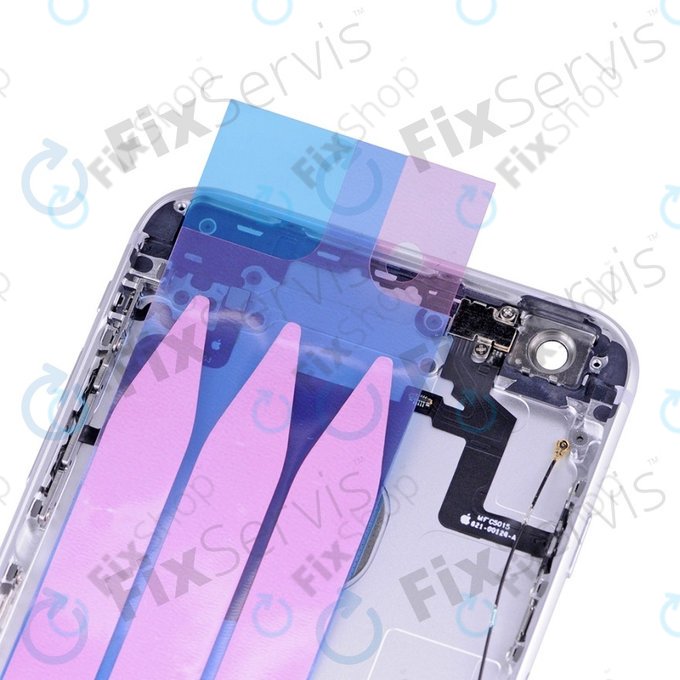 Apple iPhone 6S Plus - zadnje ohišje z majhnimi deli (srebrna)