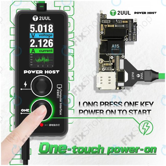 Digitalni USB-C tester napetosti in toka (Power Host), 2UUL PW15