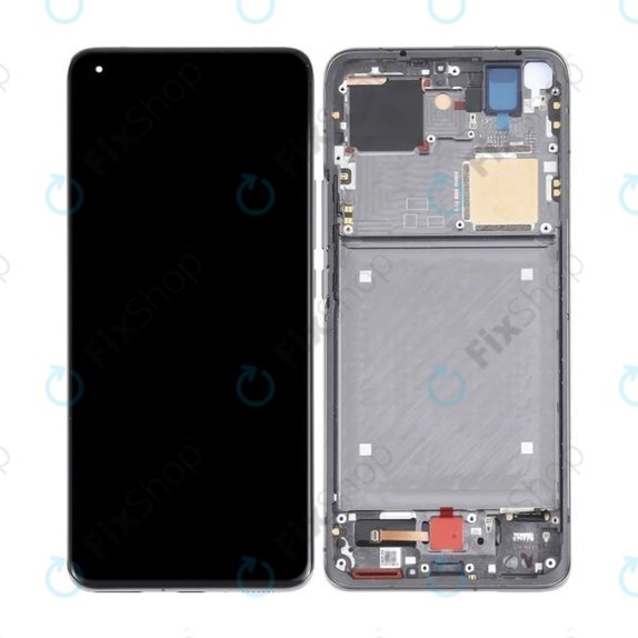 Xiaomi Mi 11 Ultra - LCD zaslon + steklo na dotik + okvir (Ceramic Black) OLED