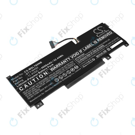 Baterija za MSI Pulse GL76, Katana GF66, Bravo 15, Crosshair 17, 4600mAh, Li-Pol, 11.4V, BTY-M492, HQ