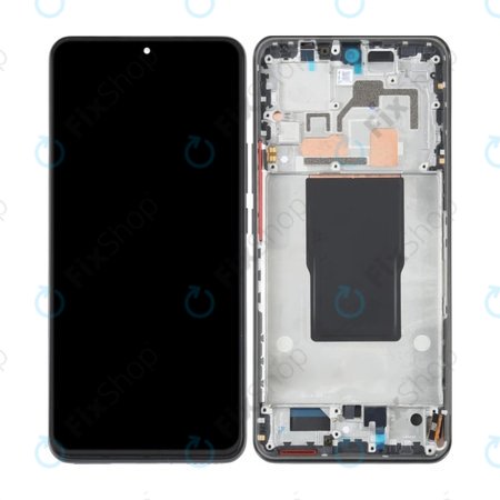 Xiaomi 12T 220712AG - LCD zaslon + steklo na dotik + okvir (Black) OLED