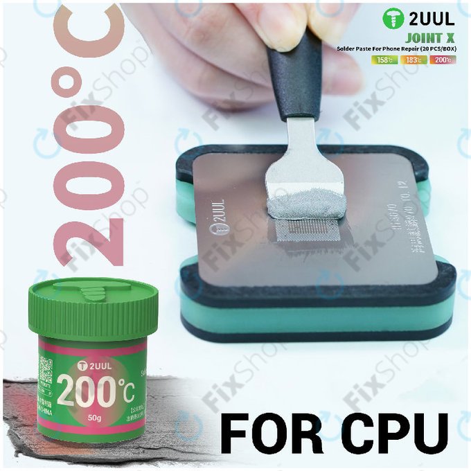 Spajkalna pasta, visokotemperaturna, 2UUL FS200, (200C)