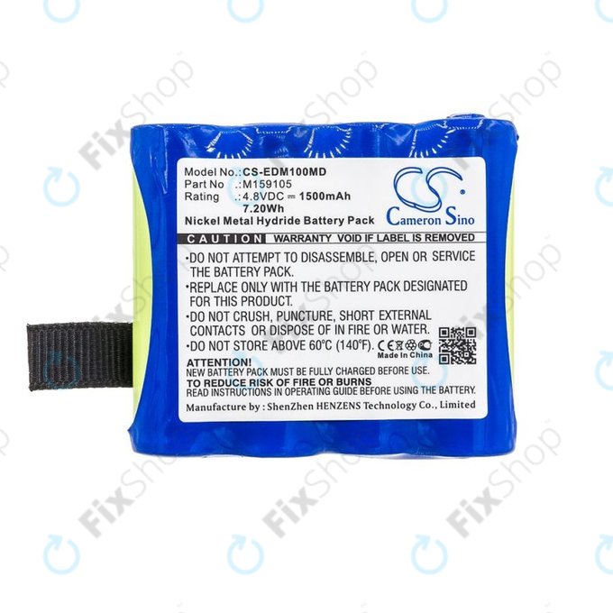 Baterija za Edan Cs-01, Edan H100, Edan H100b, Edan H100n, 1500mAh, Ni-MH, 4.8V, 4XNR49AA1500P, HQ