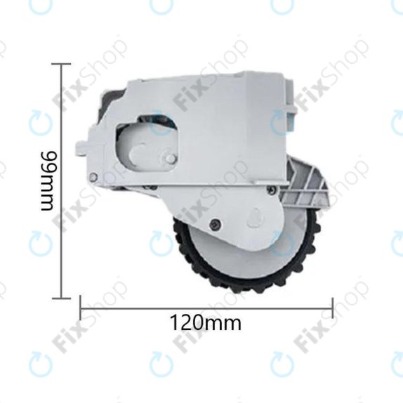 Xiaomi Dreame F9, Mi Robot Vacuum Mop (Mijia 1C), 2 Pro+ (Mijia 1T) - Kolo z Motorjem (Desno) (Bela)