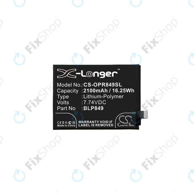 Realme GT 5G RMX2202, GT Neo RMX3031 - Baterija BLP849 2100mAh HQ