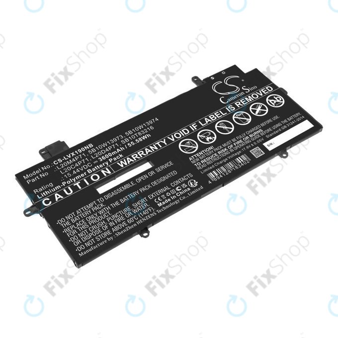Baterija za Lenovo Thinkpad X1 Carbon G9, G10, X1 Yoga Gen 6, 7, 3600mAh, Li-Pol, 15.44V, 5B10W13973, HQ