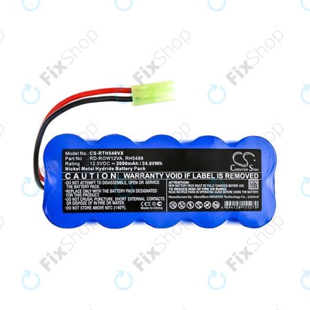 Rowenta RH-series, RS-series, Tefal TY-series - Baterija RD-ROW12VA, RH5488 Ni-MH 12V 2000mAh HQ