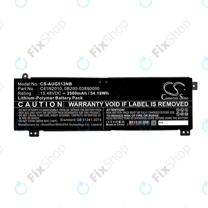 Baterija za Asus ROG Strix G15, G17, 3500mAh, Li-Pol, 15.48V, C41N2010, HQ