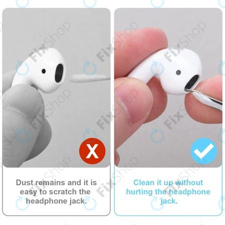 Čistilno pero za brezžične slušalke, belo