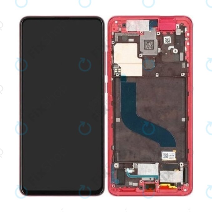 Xiaomi Mi 9T, Mi 9T Pro - LCD zaslon + steklo na dotik + okvir (Red Flame) - 560910014033, 560910013033 Genuine Service Pack