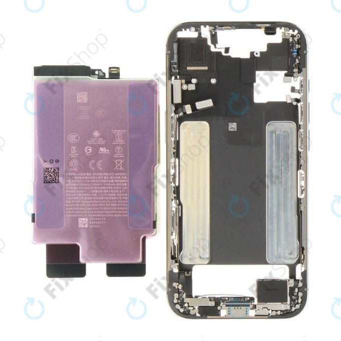 Srednji okvir z baterijo za iPhone 17 Air | Light Blue | ZD076-00719 | Genuine Apple