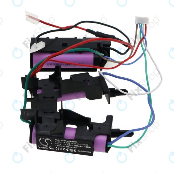 AEG 900, AG, CX7, BP, DB, EER, ZB-series - Baterija 140026702013, 140055192532, 140112523026, 140134299050, 4055420998, 6.01.52.06-0 Li-Ion 14.4V 2500mAh HQ