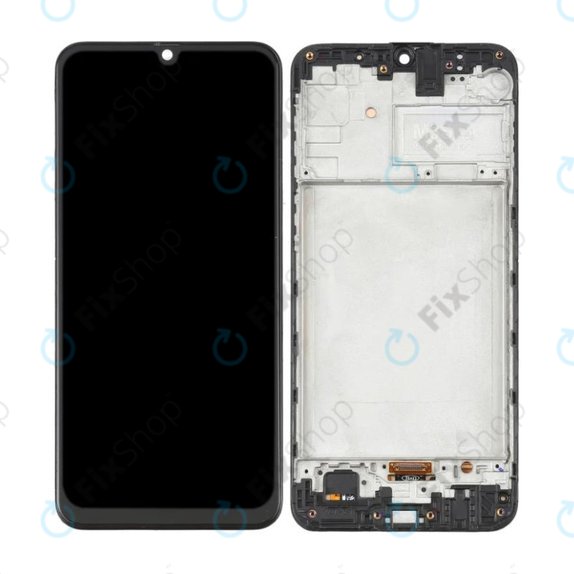 Samsung Galaxy M31 M315F - LCD zaslon + steklo na dotik + okvir (Space Black) OLED