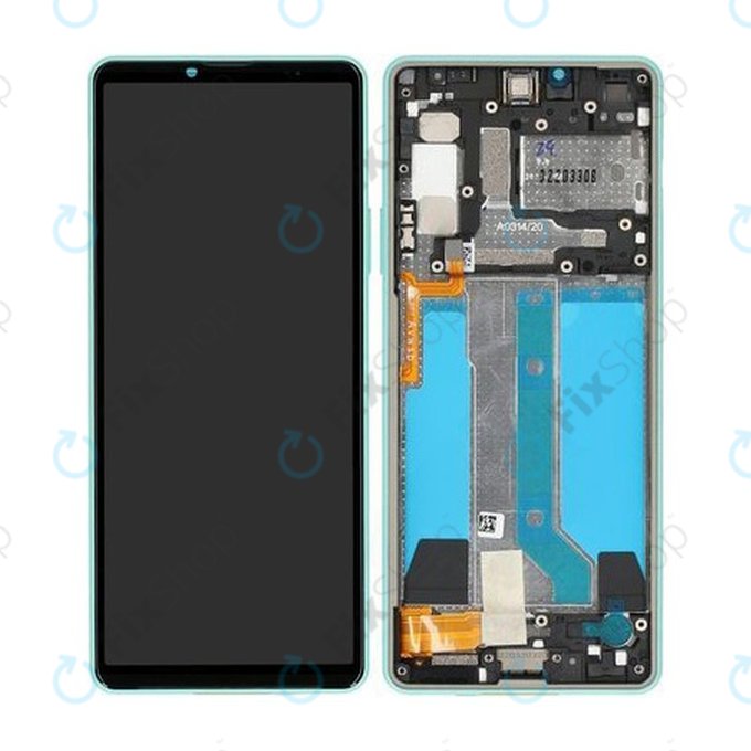 Sony Xperia 10 IV XQCC54 - LCD zaslon + steklo na dotik + okvir (kovinski) - A5047175A Genuine Service Pack