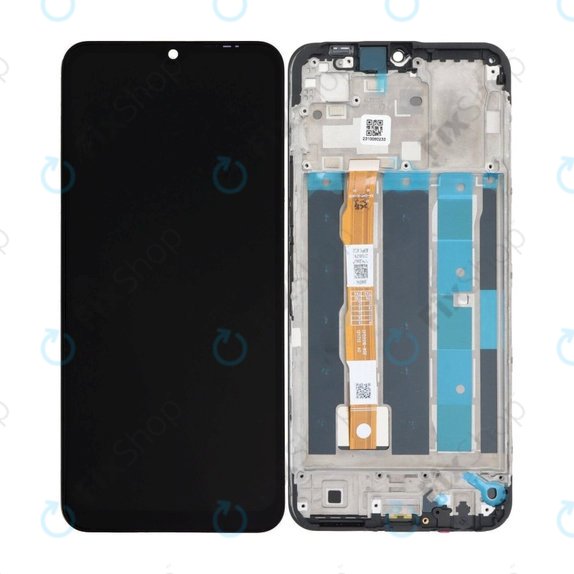 Vivo Y16 V2204 V2214 - LCD zaslon + steklo na dotik + okvir (Stellar Black) TFT