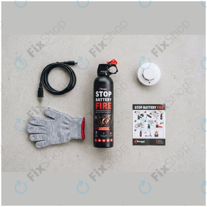 Bonpet Gasilni sprej za litijeve baterije, 500 ml, E-Bike & Scooter Edition
