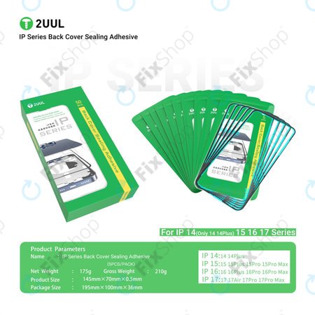 Lepilo pod zadnje steklo za iPhone 15, 2UUL BA15, (5 kosov)