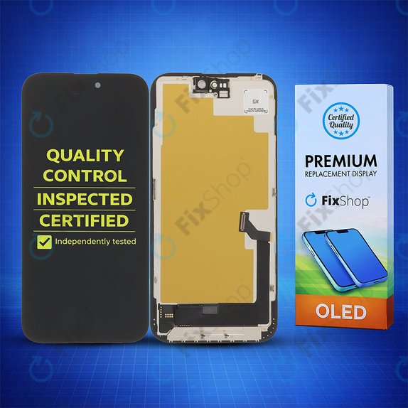 Apple iPhone 15 Plus - LCD zaslon + steklo na dotik + okvir Hard OLED FixPremium