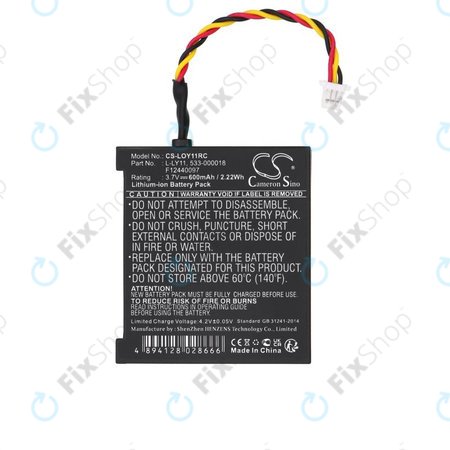 Baterija za Logitech G930, 600mAh, Li-Ion, 3.7V, L-LY11, HQ