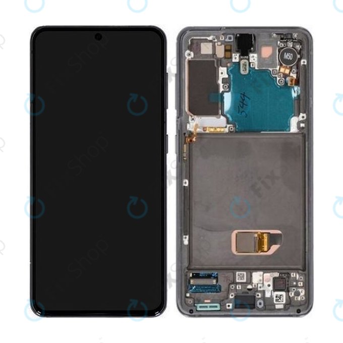 Samsung Galaxy S21 G991B - LCD zaslon + steklo na dotik + okvir (Phantom Grey) - GH82-24544A, GH82-24545A Genuine Service Pack