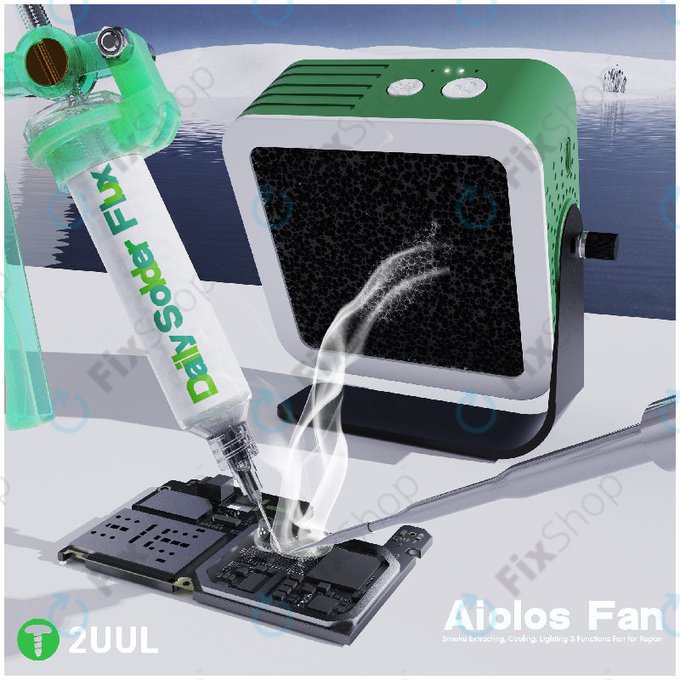 Odsesovalnik dima in hladilni ventilator z LED osvetlitvijo, 2UUL DA98