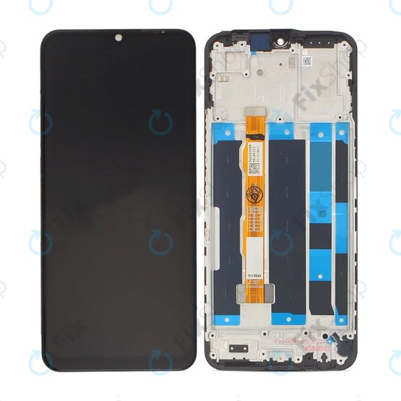 Vivo Y35 5G V2230A - LCD zaslon + steklo na dotik + okvir (Black) TFT