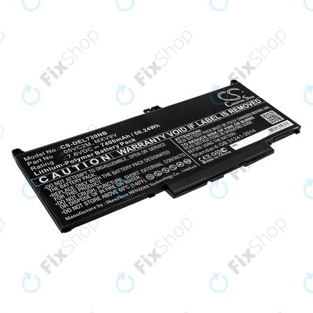 Baterija za Dell Latitude 13 7300, 14 7400, 7400mAh, Li-Pol, 7.6V, 05VC2M, HQ