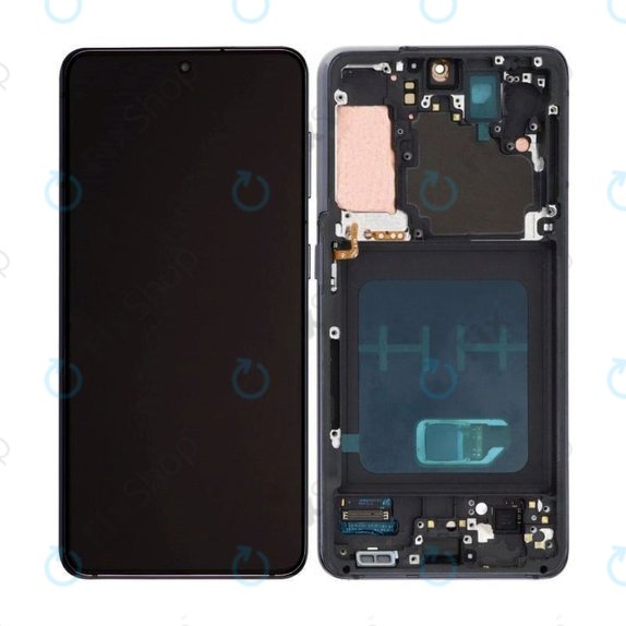 Samsung Galaxy S21 G991B - LCD zaslon + steklo na dotik + okvir (Phantom Gray) TFT