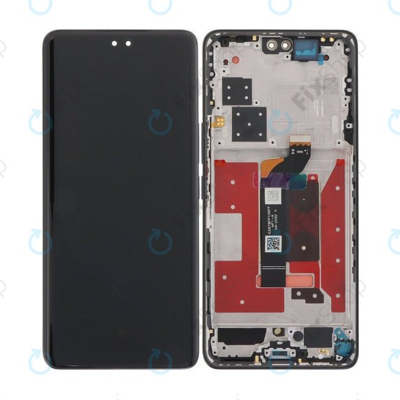Honor 200 Pro - LCD zaslon + steklo na dotik + okvir (Black) OLED