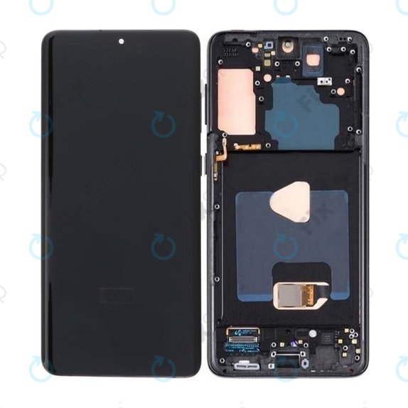 Samsung Galaxy S21 Plus G996B - LCD zaslon + steklo na dotik + okvir (Phantom Black) OLED
