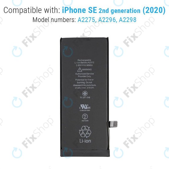 Apple iPhone SE (2nd Gen 2020) - Baterija A2312 1821mAh Service Pack