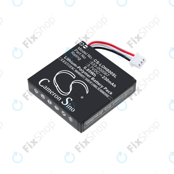 Baterija za Logitech H800, 230mAh, Li-Pol, 3.7V, 533-000067, HQ