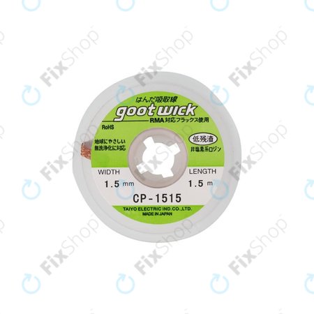 Goot CP-1515 - Kositrna sesalna žica - 1.5mm