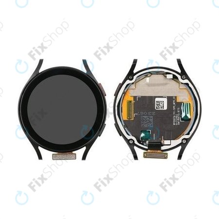 Samsung Galaxy Watch 4 44mm R870 R875 - LCD zaslon + steklo na dotik + okvir (črna) - GH97-26410A Genuine Service Pack