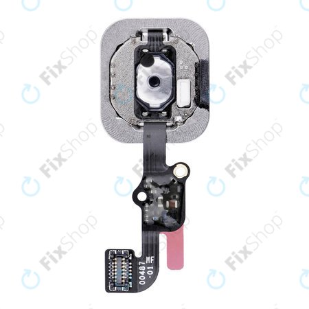 Apple iPhone 6S, 6S Plus - Home Button + Flex Cable (Silver)