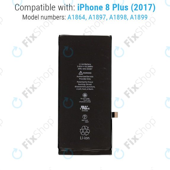 Baterija za iPhone 8 Plus, 2691mAh