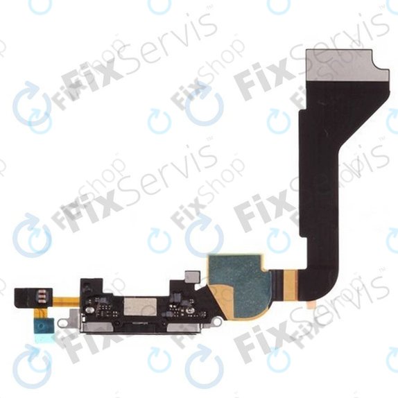 Apple iPhone 4 - Konektor za polnjenje + mikrofon + fleksibilni kabel (Black)