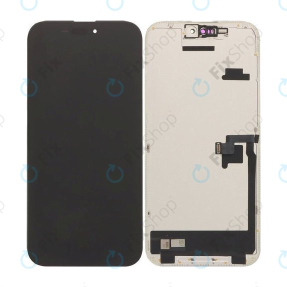 Zaslon Soft OLED 120Hz za iPhone 16 Pro Max, Steklo na dotik z okvirjem, FixPremium PRO